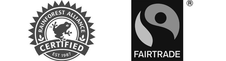 rainforest alliance e fairtade logo