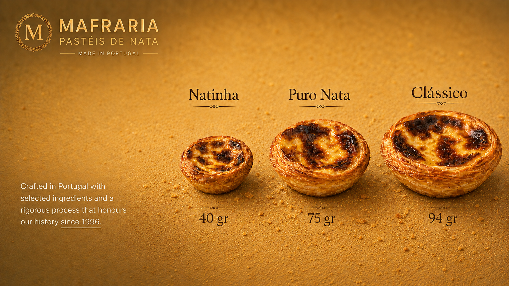 Mafraria Pastéis de Nata — Natinha, Puro Nata and Clássico